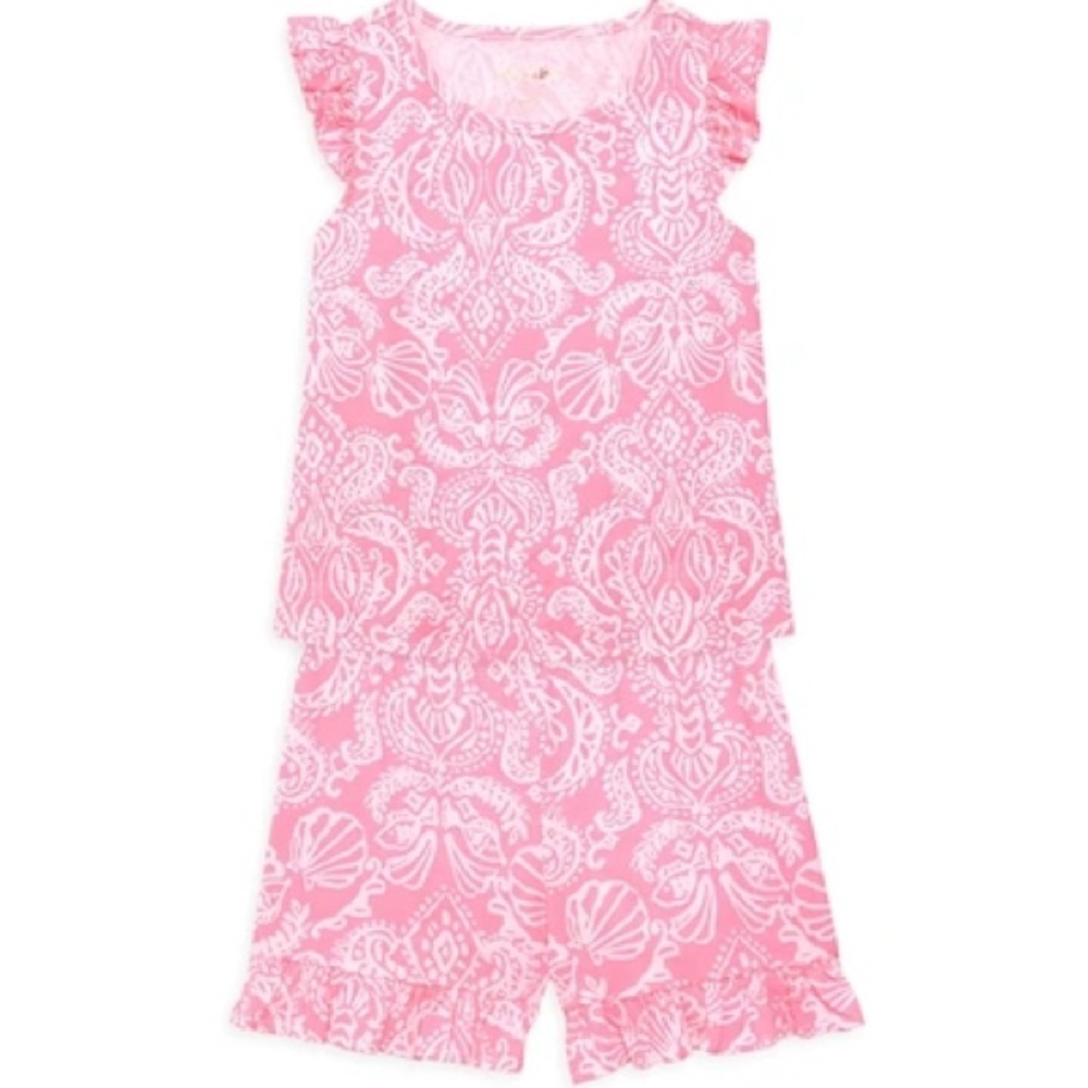 Lilly Pulitzer Girls Ramira Set in Havana pink